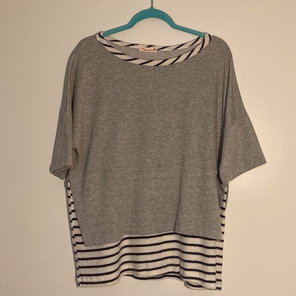 Maronie (Anthropologie) Layered Tee Shirt | Draped | Comfy - Picture 1 of 10